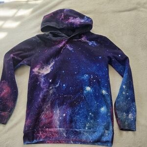 Galaxy Print Kids Hoodie Size 3XL